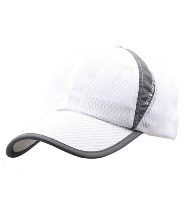 Bestpriceam Men Women Sun Hat Quick-dry Ventilation Baseball Cap - White - C012LYWVDNR