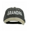 Wording Grandpa Embroidered Washed Tone