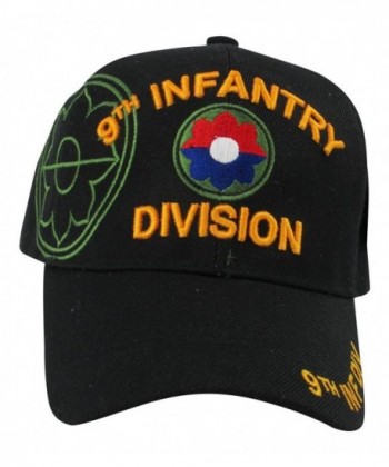 US Warriors U.S. Army 9th Infantry Division Baseball Hat One Size Black - CZ11KFJVU9X