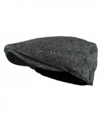 Classic Herringbone Tweed Blend Newsboy