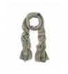 Solid Color Winter Knit Sequin Scarf - Different Colors Available - Gray - CY11CU06UFJ