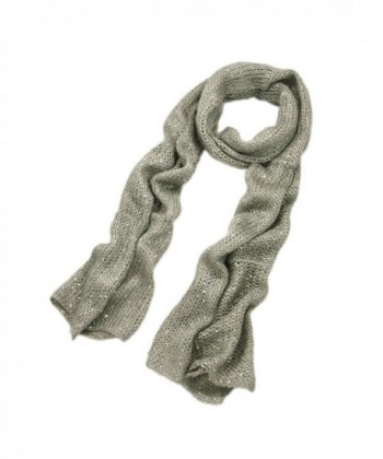 Solid Color Winter Sequin Scarf