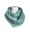 Tickled Pink Women's Chevron Infinity Scarf Soft Warm Winter Lightweight Oversized Shawl Wrap - Teal - CD186AIHW0T