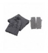 Jelinda Women Warm Knitted Scarf Gloves and Hat Winter Set - Gray - CR12O7D0FVG