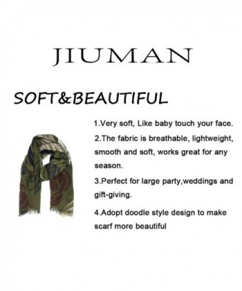 JIUMAN Womens Flowerlet Embroidery Tassels in Cold Weather Scarves & Wraps