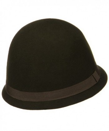 Ladies Wool Felt Cloche Hat in Women's Bucket Hats