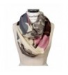 Scarfand Vibrant Painting Artistic Print Infinity Scarf - Floral Beige - CT12BL02NE5