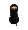 Lonew Balaclava Fleece Hood Heavyweight - Black - C0188HMKOM2