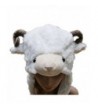 TopTie Ladies Animal Hat- Soft Fleece Lined Hat - Sheep Antelope Beauty Hat - White Sheep - C811PVN2DU3