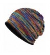KUYOU Women's Multifunction Plus Cashmere Hat Skull Cap Scarf (Rainbow) - C818800528H