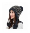HUAMULAN Women Winter Thick Beanie Hat Ski Ear Flaps Caps Dual Layered - Black - CG1863ES9HQ