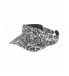 TOP HEADWEAR TopHeadwear Womens Glitter Animal Print Adjustable Visor - Snow Leopard - CZ12O02Q5NM