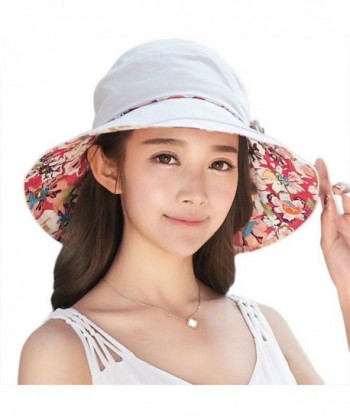 SIGGI SPF50+ Foldable Womens Bucket boonie Sun Hat w/Chin Cord For Summer - 16008_beige - CQ12F4VZBB9