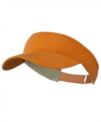 Breeze Sun Plain Strap Back Visor - Tangerine W38S39F - C111C0NBRK9