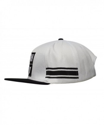 Embroidered Adjustable Baseball DF 381 Black White in Men's Baseball Caps