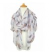 GERINLY Scarf Wrap Colorful Feathers