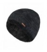 lethmik Unique Ribbed Knit Beanie Warm Thick Fleece Lined Hat Mens Winter Skull Cap - Black - CO186HL9K3I