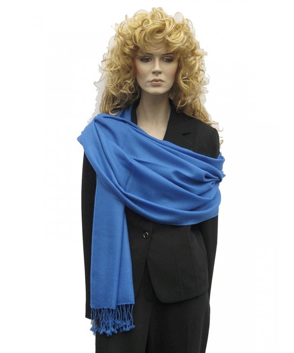 Scarf/Shawl/Wrap/Stole/Pashmina Shawl in solid color from Cashmere Pashmina Group (Regular Size) - CQ1124FPKWJ