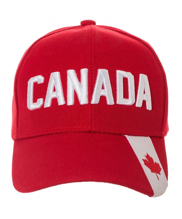 Artisan Owl Canada and Canadian Flag National Pride Hat - 100% Acrylic Embroidered Cap - CN182285E43