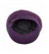 HINDAWI Fluffy Crochet Winter Purple in Women's Skullies & Beanies