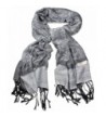 Women's Soft Pashmina and Silk Scarf Shawl Wrap by bogo Brands - Gray Paisley - C812O78EEXO