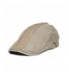 TS 100% Cotton Men's Gatsby Cap newsboy IVY Hat - Beige - CP11X4WMGCX