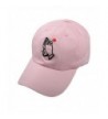 NE Norboe Hand With Rose Flower Emroidered Baseball Cap Adjustable Snapback Plain Hat - Pink - CQ17Y7NOZRK