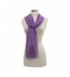 Lavender Floral Metallic Shawl Wrap in Wraps & Pashminas