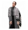 EVRFELAN Winter Warm Oversized Shawl Fringe Tassel Scarf Knit Blanket Pashmina for Women - Black Tassel - CE185GX48U5