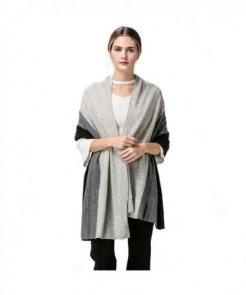 Fincati Scarves Cashmere Pashmina Contrast in Wraps & Pashminas