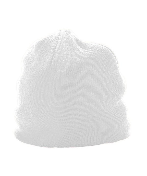 Augusta Sportswear Adult Close-Fitting Knit Beanie - White - CV115PSMVL5