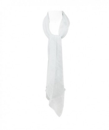 Wrapables Solid Color Scarf White in Fashion Scarves