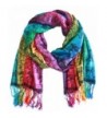 Bijoux De Ja Elephant Rainbow Soft Fringe Fashion Pashmina Pride Shawl Scarf Wrap - Rainbow 1 - CI127ZX7XSN