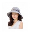 Women Floppy Wide Brim Hats UPF 50+ Beach Sun Hat with Removable Neck Face Cover - Gray - CU18344Q9KK