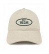 Trendy Apparel Shop Established 1928 Embroidered 90th Birthday Gift Soft Crown Cotton Cap - Stone - CO12O0TXYEW