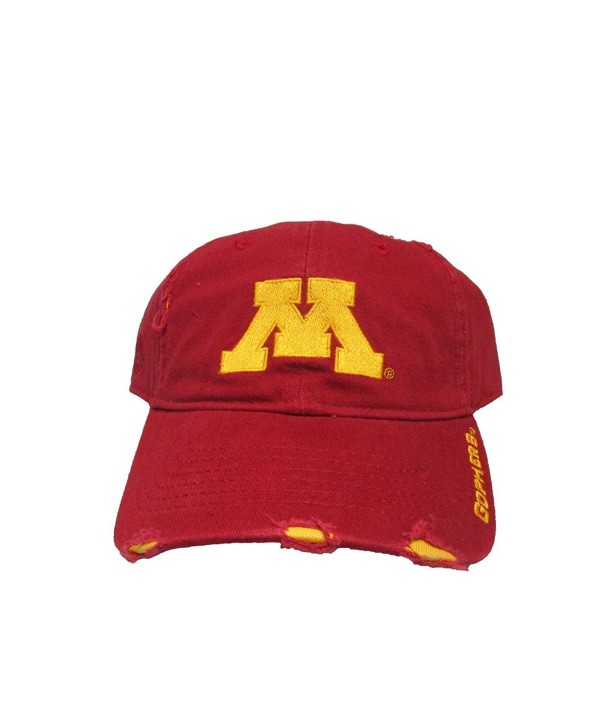 Rob'sTees University Of Minnesota Golden Gophers Distressed College Team Strap Back Dad Hat Cap - CA12EKY06V1