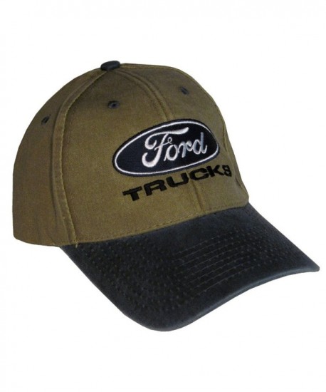 Ford Trucks Hat Cap Blue/Khaki STONE WASHED LOOK Includes a Racing Decal - CI186GC30W5