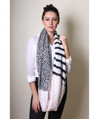 Anika Dali Floral Stripe Infinity in Fashion Scarves