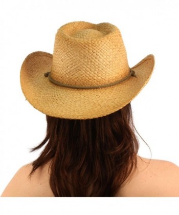 Vented Raffia Shapeable Hat Natural in Women's Cowboy Hats