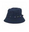 Opromo Blank Adjustable Cotton Twill Bucket Hat Outdoor Summer Hat - Navy Blue - C811N2NOTV5