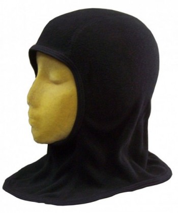 N'Ice Caps Adults Unisex Micro Fleece Headwear Balaclava With Stretch Band Trim - Black - CV122WTXZ5Z