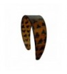 Tortoise Shell 2 Inch Wide Headband Brown Hair Band with Teeth (Keshet Accessories) - CZ11J3IEQMF