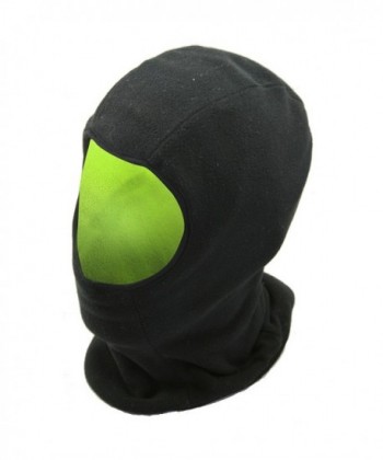 FLOSO Mens Reversible Fleece Thermal Balaclava (Black Front & Neon Back) - Black/Neon - CY11GN0O1JT