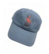 SY Baseball Cap Flamingo Small Embroidered Dad hats Adjustable Snapback Cotton Unisex - Denim - CF187G7ESLX