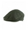 Morehats Cotton Jean Stripe Flat Cap Cabbie Hat Gatsby Hunting Newsboy Hunting Beret - Green Blue - CS11MG6LOZD