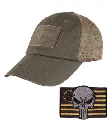 Condor Tactical Mesh Cap with Punisher Morale Patch Bundle - Brown - CD12MYIKVOD
