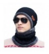 Beanie Winter Hat-BAISTEK Scarf Knit Hat Set Winter Warm Snow Ski Skull for Man-Women - Black - CE187EAXSHA