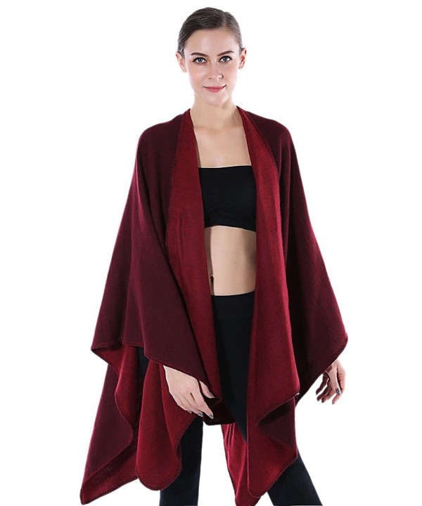 Winter Shawls for Women - Wine/Red - CA187KG54DK