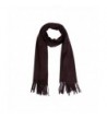 Smiry Soft Lightweight Long Pashmina Elegant Winter Tassels Wrap Scarf- Solid Color - Coffee - CT186HSZO6E