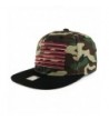 Armycrew American Flag Embroidered Snapback